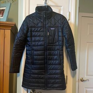 Patagonia Radalie Women's Black Quilted Coat Jacket Size Small